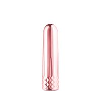 Rosy Gold Mini - Rechargeable Mini Wand Vibrator (Rose Gold)