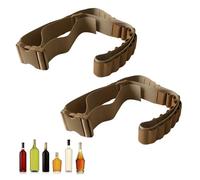 ROSYLEVE Pack of 2 Knocker Belts, 27 Slots, Schnapps Belt, Knocker Belt Dispenser, Mini Schnapps Shot Belt for JGA Accessories, Festivals, Stag Party, Carnival