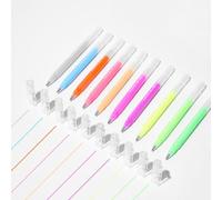 ROSYMENG 10 Colors Acrylic Gel Pens, 1.0mm Fine Tip Paint Markers for Canvas, Rock, Glass, Wood, Paper, DIY Craft Projects (Color Cat)