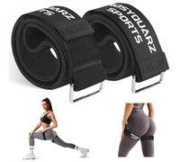 ROSYQUARZ BFR Booty Bands for Women Glutes, Blood Flow Restriction Bands Plan for Legs & Hip Building, Adjustable Velcro Occlusion Bands Workouts, Best Fabric Bands for Squat Butt & Thigh -Black 2PC