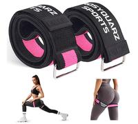 ROSYQUARZ Booty Bands for Working Out, Blood Flow Restriction Bands for Women/Men, Adjustable Velcro BFR Glute Bands-Pink 2PC