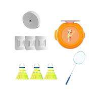 Rot Indoor Badminton Training Badminton Trainer Indoor And Outdoor Children And Adults Exerciser One Person To Play Elastic Cyclotron Games Sausage (Yellow, 46cm)