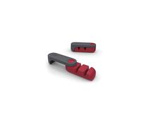 Rota Folding Manual Knife Sharpener for kitchen knives non slip base Red