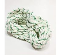 Rota Marine 14mm Braid on Braid polyester double braided sheet yacht sailing boat rope (Green Fleck, 40)