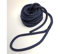 Rota Marine Dockline Double Braid Polyester Marine boat Mooring rope Spliced Dock Line Warps READY TO USE (Navy, 16mm 6mt)