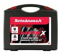 Rotabroach 12 Piece Raptor X Mag Drill Hole Cutter Set