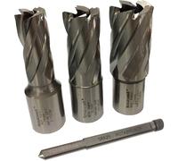 Rotabroach 3 Piece Raptor E Mag Drill Hole Cutter Set and Pilot