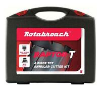 Rotabroach 6 Piece Raptor T Carbide TCT Mag Drill Hole Cutter Set