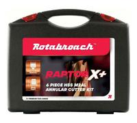 Rotabroach 6 Piece Raptor X Plus Mag Drill Hole Cutter Set