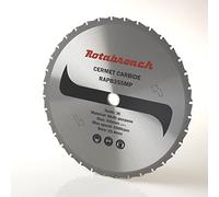 Rotabroach Chop Saw Blade for Multi-Purpose - RAPB355MP Metal Cutting Cermet Tipped Blade for Circular Saws | 355mm Durable Cutter High Max Speed 2500 RPM