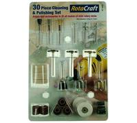 Rotacraft 30 Piece Cleaning & Polishing set,Grey