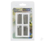 Rotacraft 30 Piece Diamond Engraving bit set,Grey