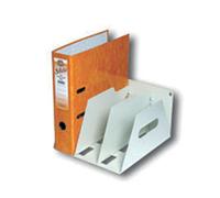 Rotadex 3-Section Lever Arch Filing Rack A4 Smoke White LAR3