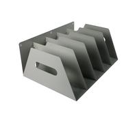 Rotadex 5-Section Lever Arch Filing Rack Smoke White LAR5