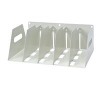 Rotadex Filing Rack Holds 5 Lever arch Files Steel White 16 x 42.5 x 30 cm