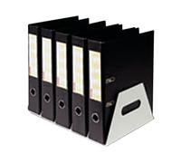 Rotadex Gun Metal 5 Section Lever Arch Filing Rack LAR5GMETAL