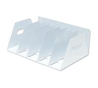 Rotadex Lever Arch Filing Rack Portable Rigid Metal W425xD300xH160mm White Ref LAR5