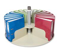 Rotadex Platfile Filing Platform Circular for 24 Lever Arch Files Dove Grey Ref RP24MODPLAT