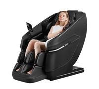 ROTAI 3D Massage Chair Full Body Zero Gravity with Bluetooth Speaker and Heat Therapy for Neck Pain Relief for Home (Black, A39)