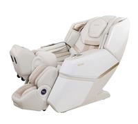 ROTAI 4D Full Body Massage Chair Foot Massager,Zero Gravity Massage Chair with Heat Moving Legrest,Yoga Stretch Sport Massage Chair for Home Office Building and Care Home(White)