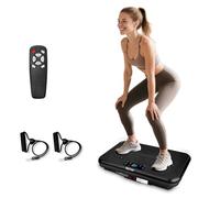 ROTAI Vibration Plate Exercise Machine for Lymphatic Drainage Massager & Weight Loss, Shake Plate 400 lbs Capacity, Whole Body Vibrating Plate Workout for Women and Men (Black)