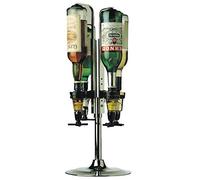 Rotary 4 Bottle Stand Holder Wine Rack Organiser Pub Bar