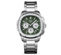 Rotary Mens Apex 100 Chronograph Green Dial Stainless Steel Bracelet Watch