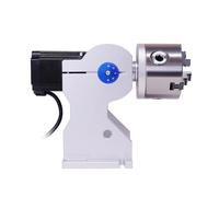 Rotary Axis Attachment for Laser Marking Machine - D80 3-Jaw Rotary Chuck for Cylindrical, Curved, and Irregular Workpieces, Ideal for Mass Production & Customization (D80 with Driver)