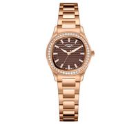 Rotary Ladies Brilliance Stone Set Dial Rose Gold Plated Stainless Steel Bracelet Watch