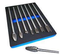 Rotary Burr Set Extra Long 150mm Shank Tungsten Carbide Burrs 7PC High Quality
