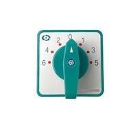 Rotary Cam Switch 6 Positions LW6-8/F432 Green Changeover Selector 380V 5A 8 Pole 48 Terminals Sliver Contacts(0-6)