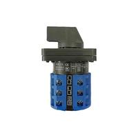 Rotary Cam Switch LW26-20 Changeover Selector With Center OFF 1-0-2 Positions 3 Poles 48x48mm Panel 1Pcs