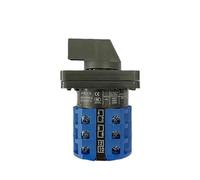 Rotary Cam Switch LW26-20 With Center OFF 1-0-2 Positions 3 Poles 48x48mm Panel 1Pcs