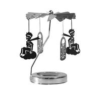 Rotary Candle Holder, Carousel Candle Holder Metal Tea Light Candlestick, Rotating Tea Light Candle Holders for Wedding Home Decor