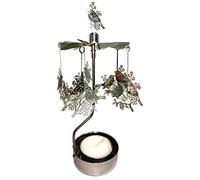 Rotary Candle Holder Spinning Candleholder Metal Small Gift (Bird)