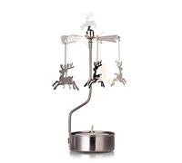 Rotary Candle Holder Spinning Candleholder Metal Small Gift (Deer)