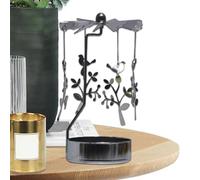 Rotary Candle Tray - Metal Rotating Spinner Carousel Candle Tea Light Holder With Tray | Thermal Round Tray Rotating Candlestick Scented Candle | Creative Table Heated Rotary Candle Holder For Home