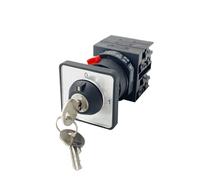 Rotary Changeover Cam Switch 20A 2 Position 0-1 On-off Three Phases With Key 690V 20A LW42 YMW42-20YS3/3S EFDSVUHE