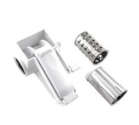 Rotary Cheese Grater - 5.51x3.54x3.93in Stainless Steel Kitchen Tool, Nut Chocolate Almond Grating Device, Scratch Resistant Durable Manual Handheld | Multi Purpose Food Shredder for Pasta Baked Go