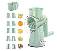 Rotary Cheese Grater,Cheese Grater Crank,Vegetable Chopper Cheese Shredder with Crank | Safe and Efficient Portable Cheese Grater for Potatoes, Fruits and Carrots