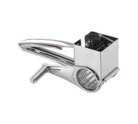 Rotary Cheese Grater, Rotary Cheese Grater with Handle, Stainless Steel Cheese Grater - Cheese Slicer, Slicer, Shredder, Manual Stainless Steel Grater for Grating Chocolate