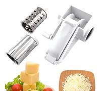 Rotary Cheese Grater, Stainless Steel Cheese Shredder Rotary Handheld, Removable Kitchen Gadgets and Tools for Pistachios, Almonds, Bread Crumbs, Etc