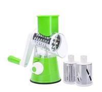 Rotary Cheese Grater, Vegetable Slicer with Three Drum Blades, Grater for Kitchen Faster and Easy Cutting, Rotary Drum Grater Ideal for Cheese, Carrot, Nuts, etc.