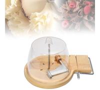 Rotary Cheese Shaver with Adjustable Blade Thickness, Comfort Grip Handle for Whole Cheese Wheels or Chocolate Blocks