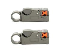 Rotary Coaxial Coax Cable Cutter Stripper Tool for RG58 RG6 RG59 Lead Insulation 2PCS