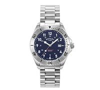 Rotary Commando Watch Men's Silver/Blue GB05475/52