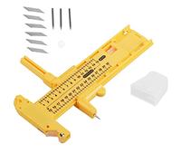 Rotary Compass Circle Cutter Tool Precision Cutting Art Craft Tool for Scrapbooking Photo Cropping Die Cutting Yellow Plastic 12x10cm
