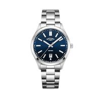 Rotary Men's Heritage Blue Dial Stainless Steel Bracelet Watch