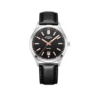 Rotary Contemporary Oxford Black Leather Watch GS05520/04