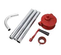 Rotary Crank Pump, 32mm Hand Transfer Pump, 50L / min Flow Rate - Efficient Liquid Transfer, Durable Cast Iron Build, Easy Operation for Industrial and Oil Use